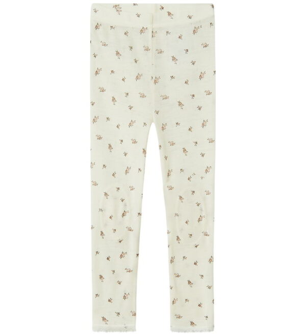 Name It Leggings - Uld - Noos - NmfWang - Snow White/Small flowe