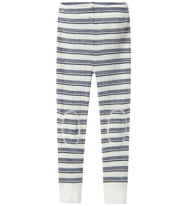 Name It Leggings - Uld - Noos - NmmWang - Folkstone Gray/Snow Wh