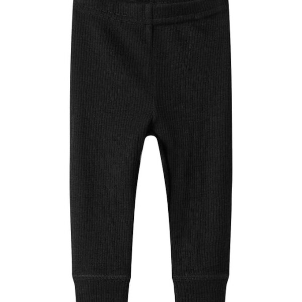 Name It Leggings - Uld - Rib - Noos - NbnWax - Black