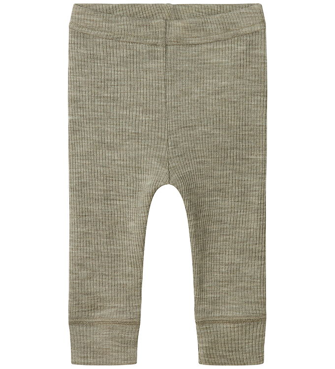 Name It Leggings - Uld - Rib - Noos - NbnWax - Dried Sage