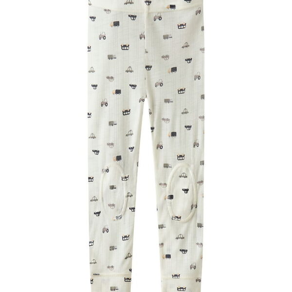 Name It Leggings - Uld - Rib - Noos - NmmWang - Snow White/Small