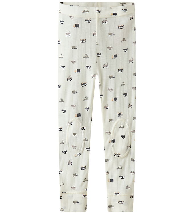 Name It Leggings - Uld - Rib - Noos - NmmWang - Snow White/Small