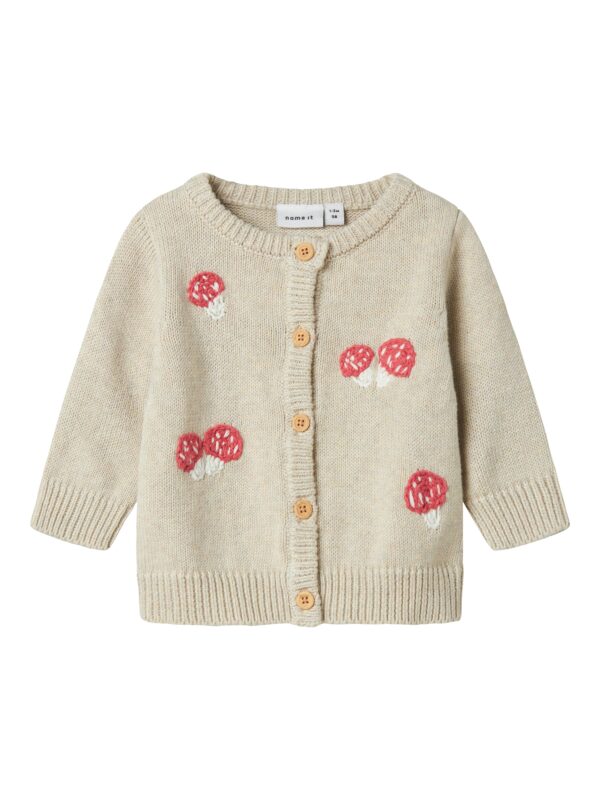Name It Linie Strik Cardigan - Peyote Melange - 50 cm Name It Linie Strik Cardigan - Peyote Melange - 50 cm