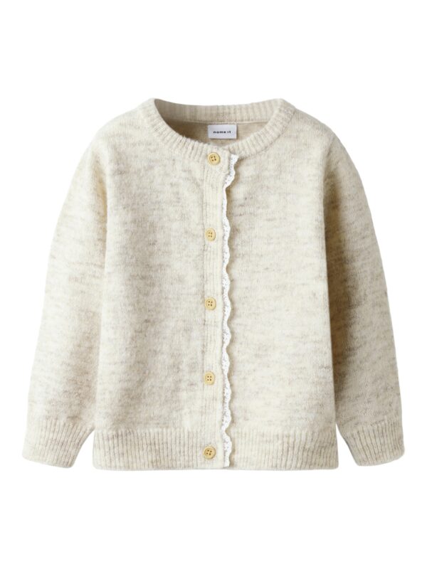 Name It Rikimmi LS Knit Cardigan - Peyote Melange - 92 cm