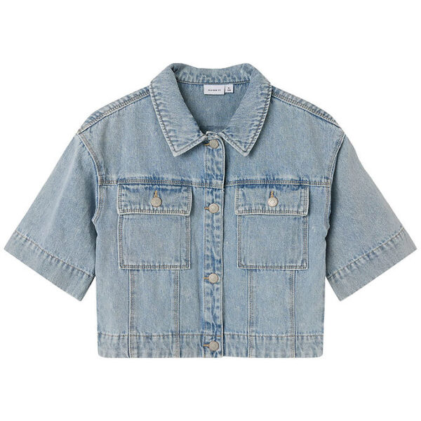 Name It Skjorte - NkfAva - Light Blue Denim
