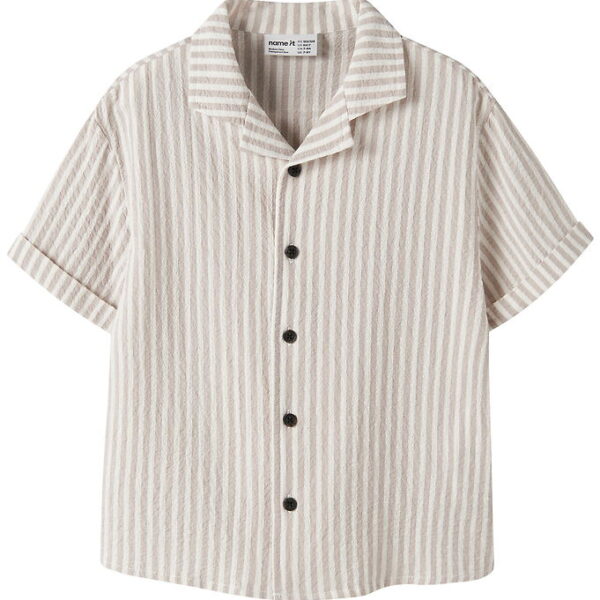 Name It Skjorte - NkmFedenis - Chateau Gray/Cloud Dancer