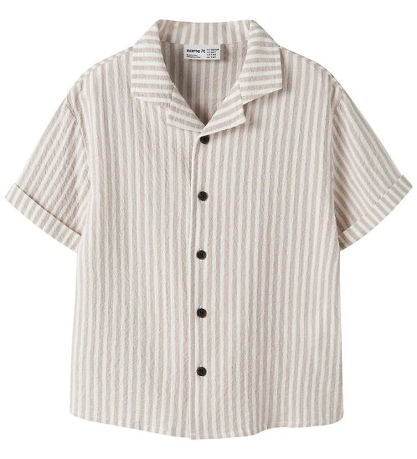 Name It Skjorte - NkmFedenis - Chateau Gray/Cloud Dancer