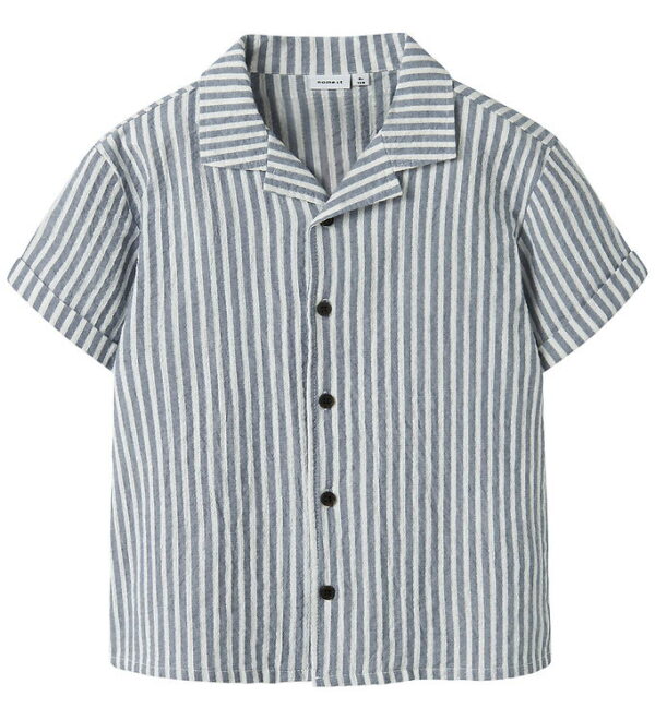 Name It Skjorte - NkmFedenis - Vinatge Indigo/Cloud Dancer