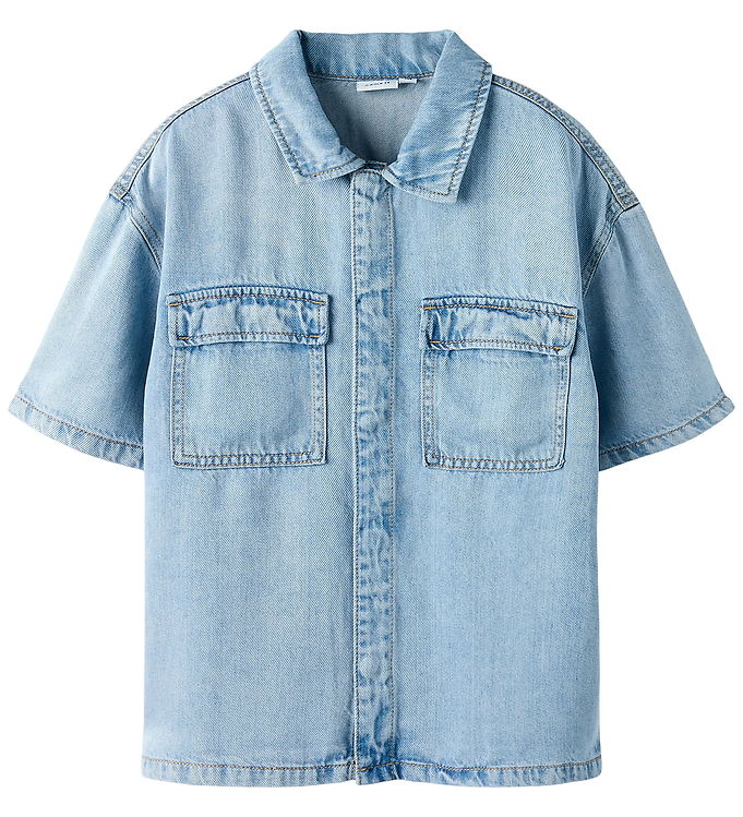 Name It Skjorte - NkmJoy - Light Blue Denim