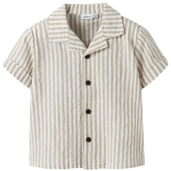 Name It Skjorte - NmmFedenis - Chateau Gray/Cloud Dancer