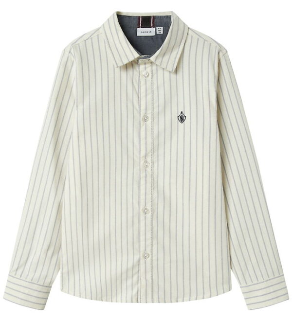 Name It Skjorte - Noos - NkmNewsa - Jet Stream Stripes/Navy Blaz