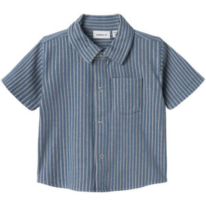 Name It Skjorte k/æ - NbmHelmar - Blue Mirage