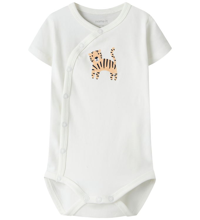Name It Slå-om Body k/æ - NbmVacion - Cloud Dancer/tiger Name It Slå-om Body k/æ - NbmVacion - Cloud Dancer/tiger
