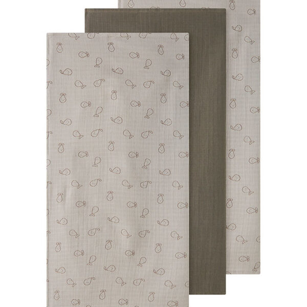 Name It Stofbleer - Musselin - 70x70 - NbnOhappy - 3-pak - Chate