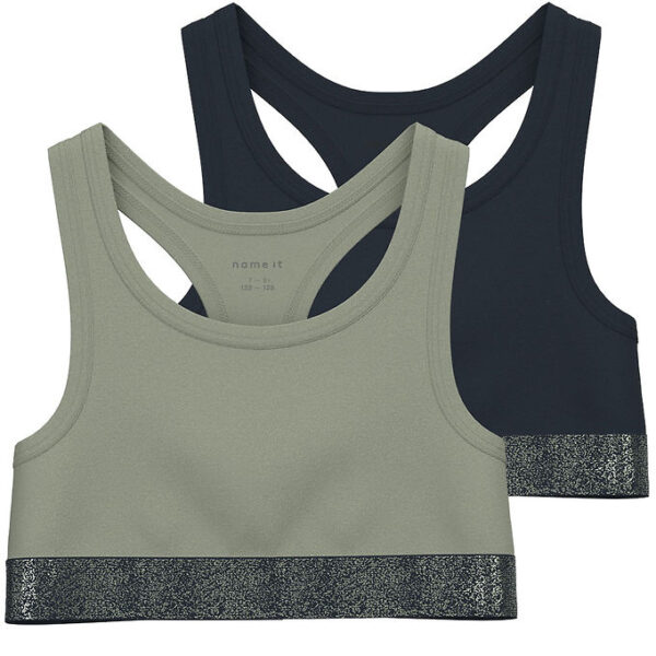 Name It Top - NkfShort - 2-pak - Seagrass