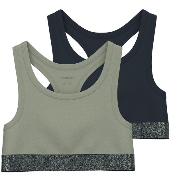 Name It Top - NkfShort - 2-pak - Seagrass