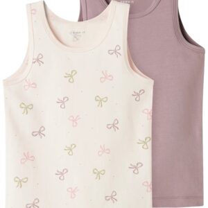 Name It Undertrøje - 2-pak NMFTANK TOP - Barely Pink Bow