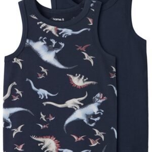 Name It Undertrøje - 2-pak NMMTANK TOP - Dino Navy Blazer