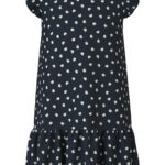 Name It Vida Kjole - Dark Sapphire Seashells - 86 cm