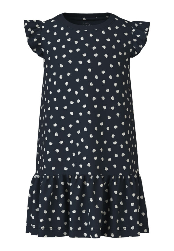Name It Vida Kjole - Dark Sapphire Seashells - 86 cm Name It Vida Kjole - Dark Sapphire Seashells - 86 cm