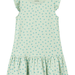 Name It Vida Kjole - Silt Green Seashells - 86 cm