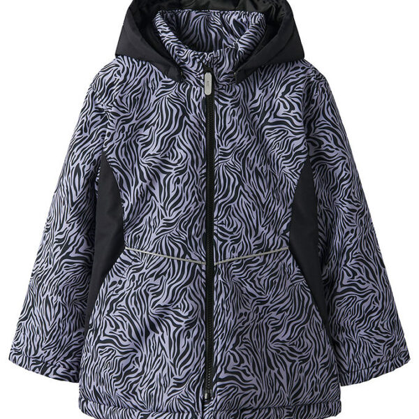 Name It Vinterjakke - Noos - NkfMaxi - Sort/ZEBRA