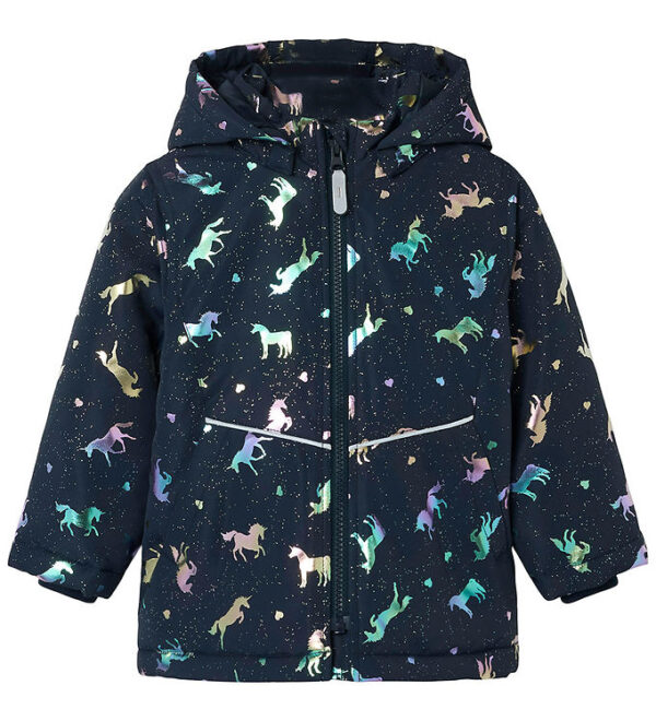 Name It Vinterjakke - Noos - NmfMaxi - Dark Sapphire/Unicorn
