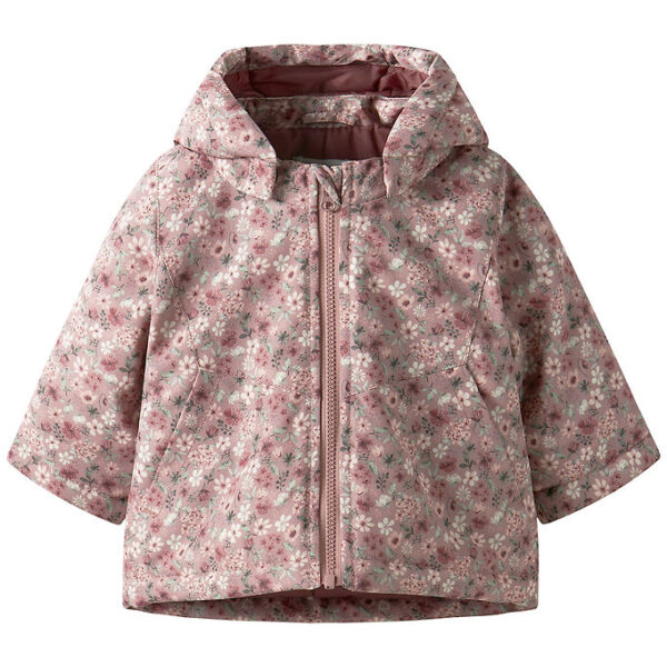 Name Vinterjakke - NbfMaxi - Woodrose/FLOWER