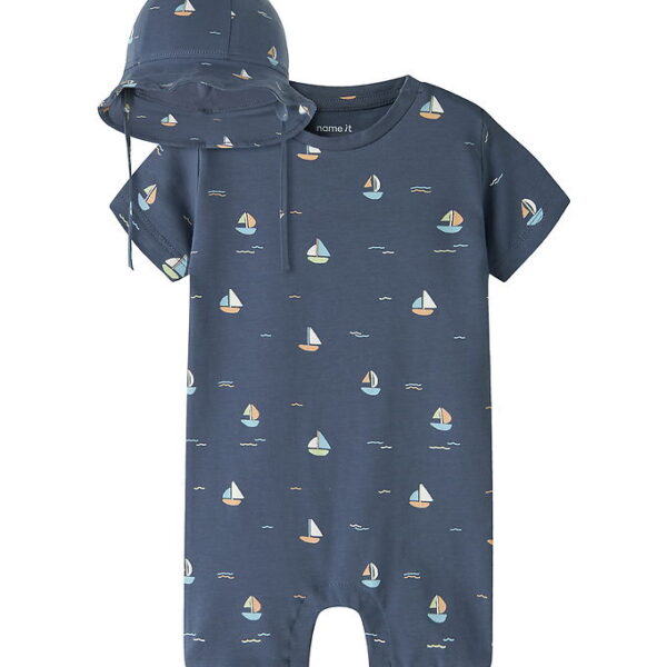 Name it Heldragt m. Solhat - NbmVroels - Vintage Indigo/Boat