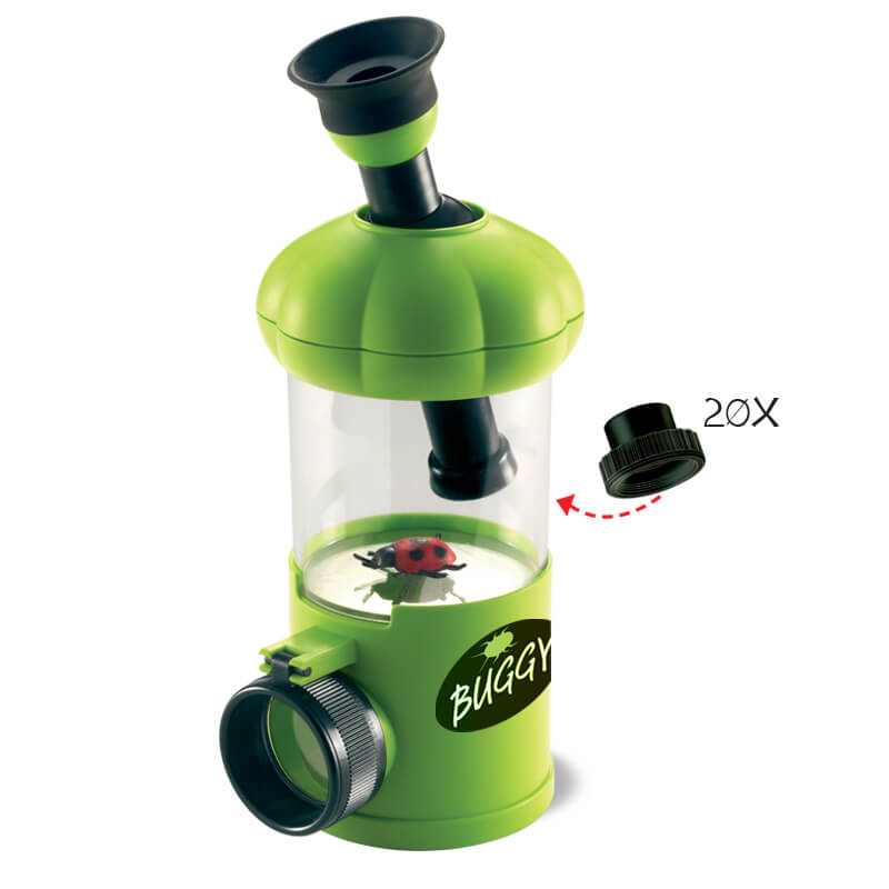 Navir | Insektglas m. mikroskop + forstørrelsesglas