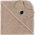 Nørgaard Madsens Babyhåndklæde - 75x75 cm - Beige m. Koale