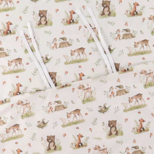 Nørgaard Madsens Sengetøj - Baby - Beige m. Bambi/Bjørne/Ræve