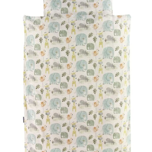 Nørgaard Madsens Sengetøj - Baby - Beige m. Dyr