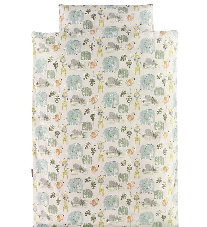 Nørgaard Madsens Sengetøj - Baby - Beige m. Dyr