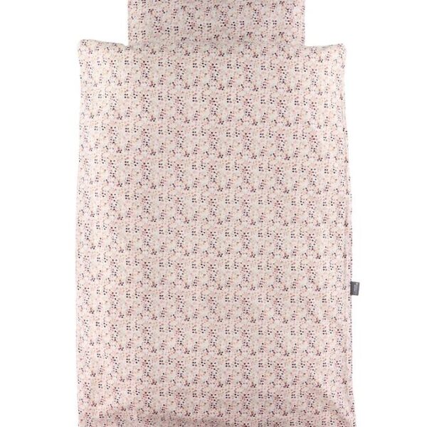 Nørgaard Madsens Sengetøj - Baby - Hvid m. Blomster