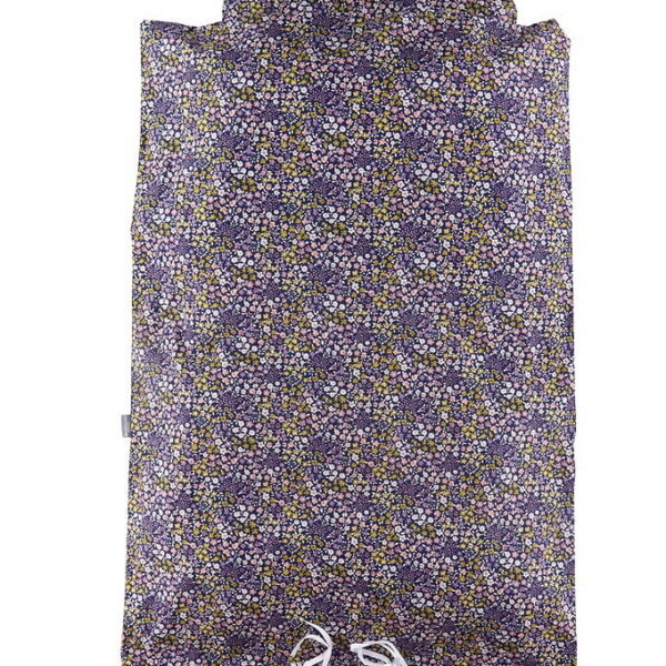 Nørgaard Madsens Sengetøj - Junior - Blå m. Lilla Blomster