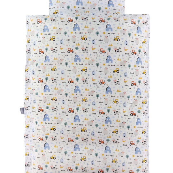 Nørgaard Madsens Sengetøj - Junior - Hvid m. Bondegårdsdyr