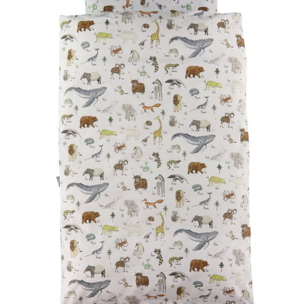Nørgaard Madsens Sengetøj - Junior - Hvid m. Dyr