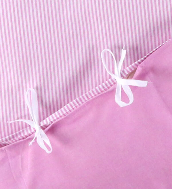 Nørgaard Madsens Sengetøj - Junior - Hvid m. Pink Striber