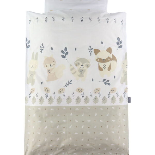 Nørgaard Madsens Sengetøj - Junior - Hvid m. Store Glade Dyr