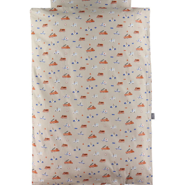 Nørgaard Madsens Sengetøj - Junior - Sand m. Brandbiler