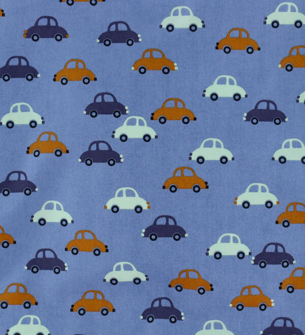 Nørgaard Madsens Sengetøj - Poplin - Voksen - Blå m. Biler