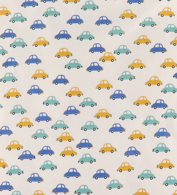 Nørgaard Madsens Sengetøj - Poplin - Voksen - Hvid m. Biler