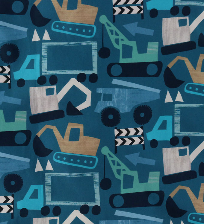 Nørgaard Madsens Sengetøj - Poplin - Voksen - Petrol m. Arbejdsb