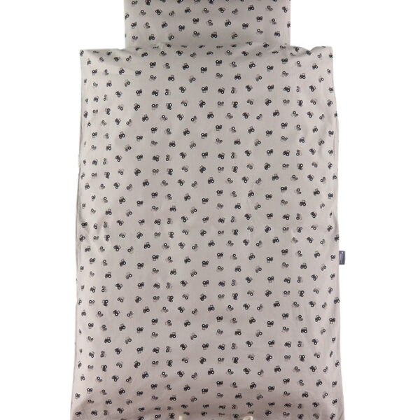 Nørgaard Madsens Sengetøj - Voksen - Beige/brun m. Traktorer