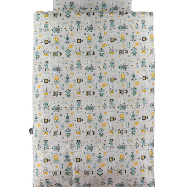 Nørgaard Madsens Sengetøj - Voksen - Grå m. Robotter