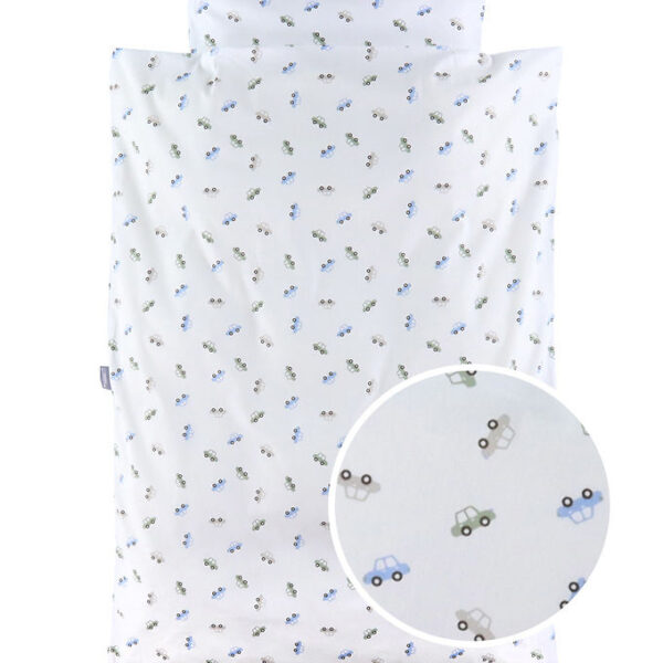 Nørgaard Madsens Sengetøj - Voksen - Hvid m. Biler