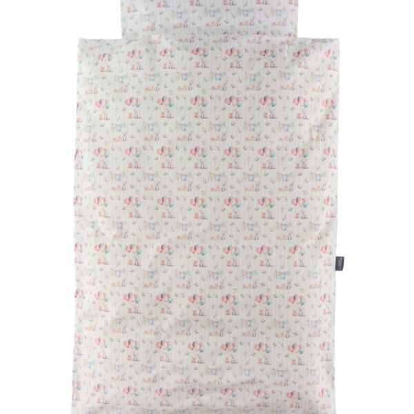 Nørgaard Madsens Sengetøj - Voksen - Hvid m. Farverige Balloner