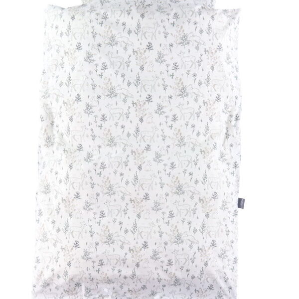 Nørgaard Madsens Sengetøj - Voksen - Hvid m. Ræv/Bambi/Kanin