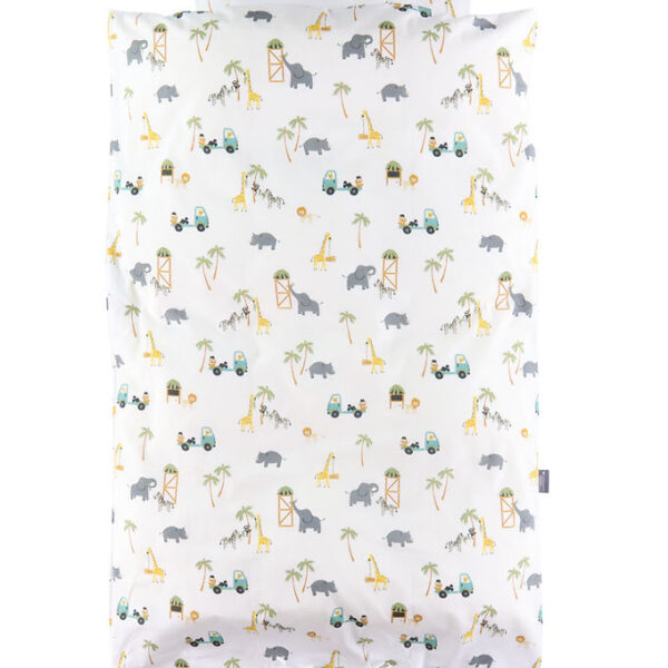 Nørgaard Madsens Sengetøj - Voksen - Hvid m. Safaridyr